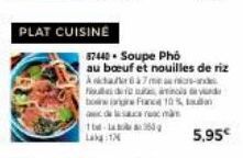 d  bone France 10%  drama  1-363 17  87440. Soupe Pho  au bœuf et nouilles de riz Actor 7 maande  5.95€ 