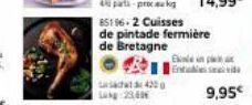 E Ent  85196-2 Cuisses de pintade fermière de Bretagne  sac 4200 9,95€  Lang:2340  p 