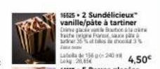 165252 Sundélicieux" vanille/pâte à tartiner Crive gate a Taite igre Fa e 36%  3%  Late 156 240 Laky 28,856  4,50€ 
