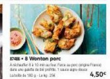 87486-8 Wonton parc  Anchar 8 à 10 ninaufea Face au pengine Fra  sub pra  sua a  Lata de 180 g-Lak 256  4,50€ 