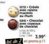 copeaux de chocolat Promo