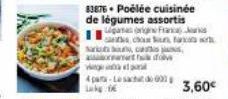 4 pats-Lesacht d Lak  83876 Poélée cuisinée de légumes assortis ganes in Franc can faxr  Sari band art d  3,60€ 