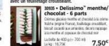 la Franc  Latola 400g 200 n 16,7  30505-Delissimo" menthe/ chocolat-6 parts  Click  dic  7,50€ 