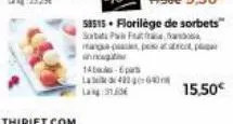 58515. florilège de sorbets"  sortata pa fatra, a manga pepe tot p  hnட்டிiti  14-pas lad4326 lag 31.0  15.50€ 
