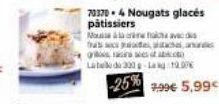 703704 Nougats glacés pâtissiers  Muha  grat  Late du 300g-La 10.00  -25%  wa 