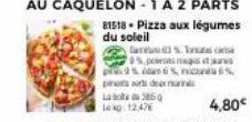 pizza aux légumes 