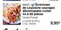 84643-Ecrevisses  de Louisiane sauvages décortiquées cuites 44 à 88 pièces  EP L200 Lekg: 40,50  9,90€ 