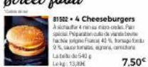 815024 Cheeseburgers Asian Par spical Pipan  hac F43% 25 sansara,  7,50€ 