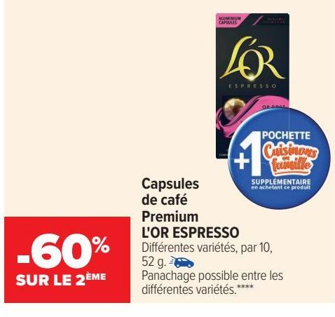 Capsules de café Premium L'OR ESPRESSO 