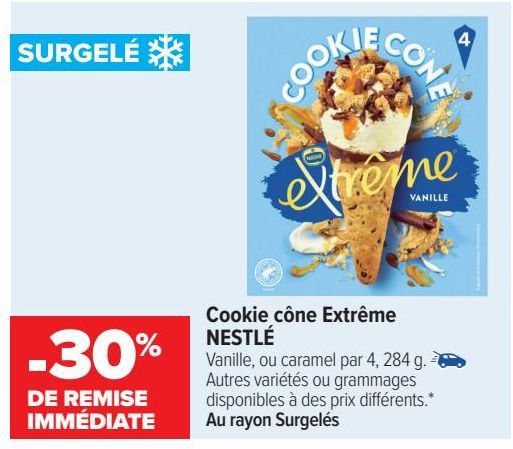 Cookies cône Extrême NESTLE 