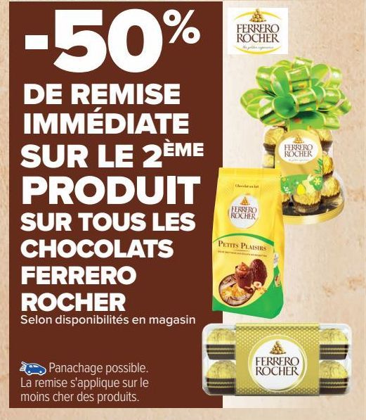 TOUT LES CHOCOLATS FERRERO ROCHER 