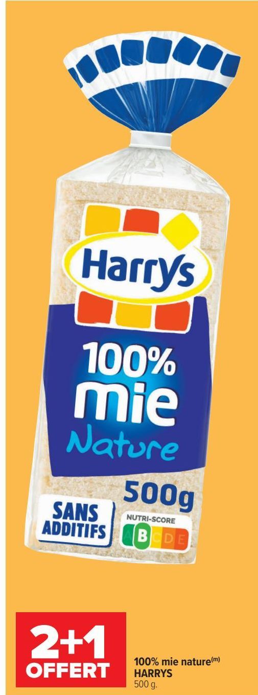100% mie naturel HARRYS 