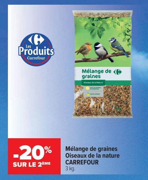 Mélange de graines Oiseaux de la nature CARREFOUR 