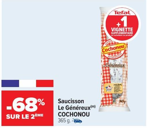 Saucisson Le Généreux COCHONOU 