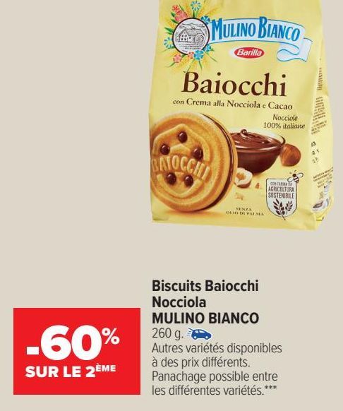 Biscuits Baiocchi Nocciola MULINO BIANCO 