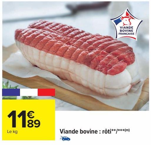 Viande bovine : rôti