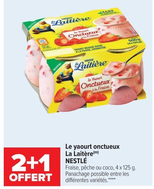 Le yaourt onctueux La Laitière Nestlé
