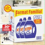 Lessive liquide "Format familial"  XTRA  offre à 14,91€ sur Carrefour