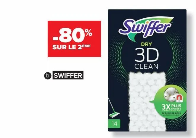 recharge balai 3d clean swiffer 