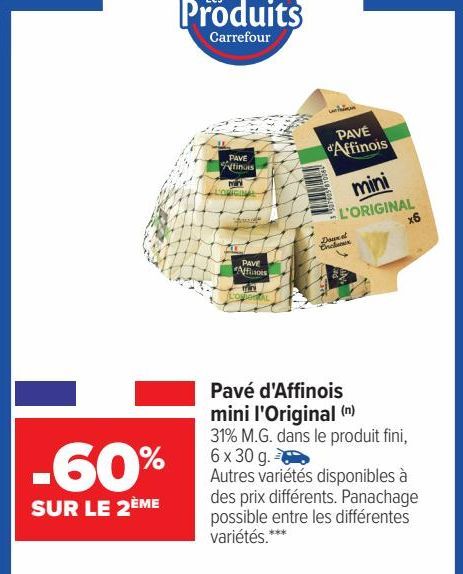 Pavé d'Affinois mini l'Original 