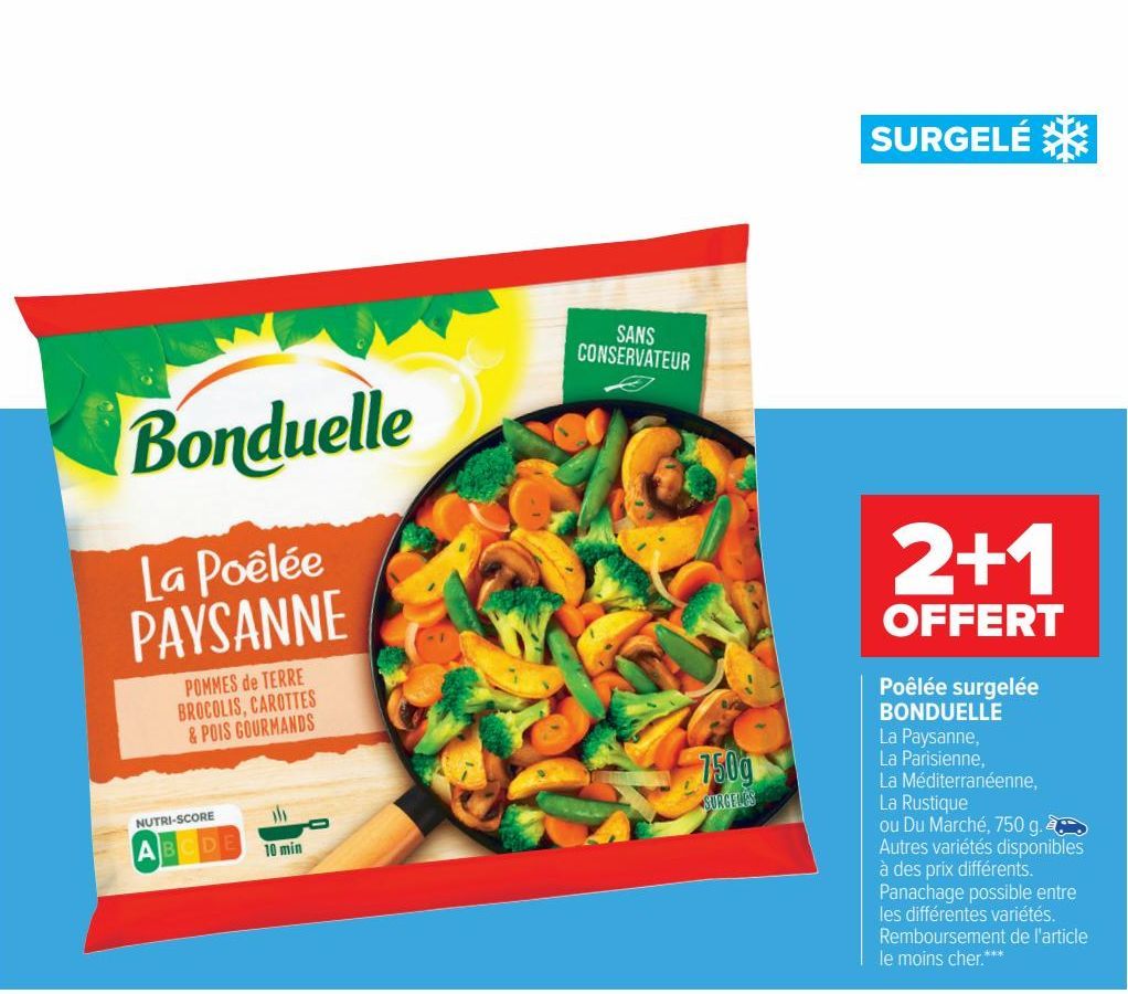 Poêlée surgelée BONDUELLE 