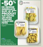 TOUTES LES PATES FRAICHES L'ITALIE DES PATES  offre sur Carrefour