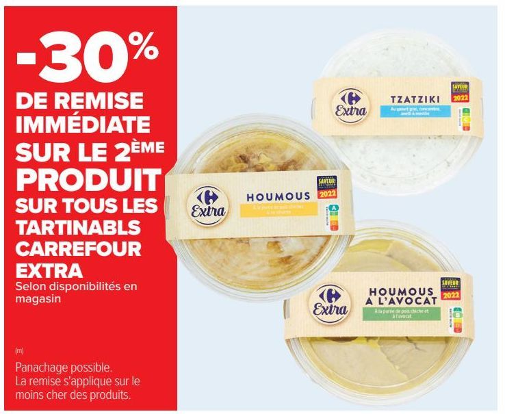 TOUS LES TARTINABLS CARREFOUR EXTRA