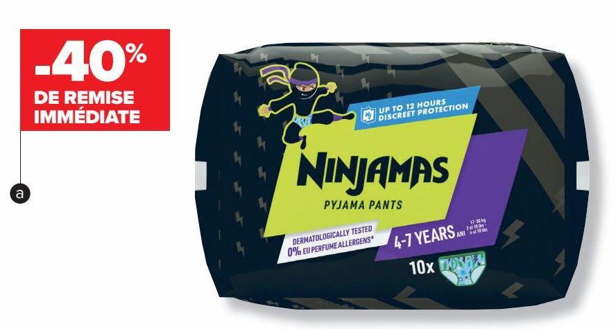 Culottes Ninjamas Pyjama PAMPERS 