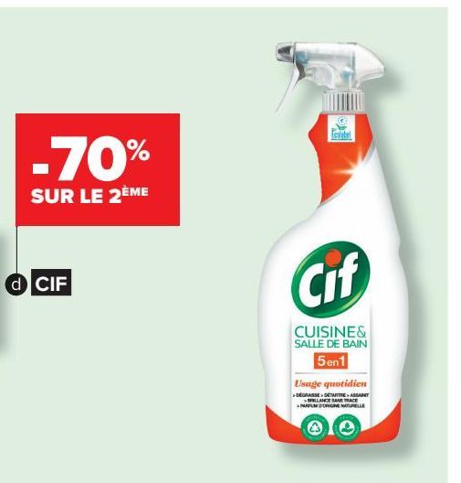 Spray nettoyant (a) (b) CIF 