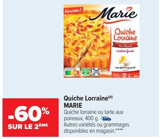 Quiche Lorraine MARIE 