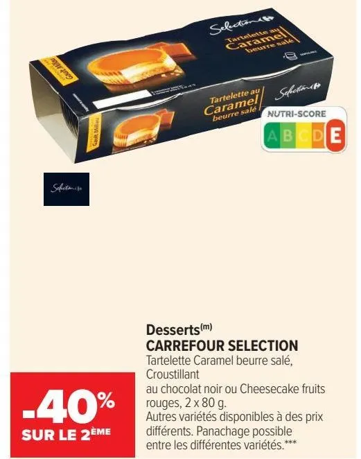 desserts carrefour selection 