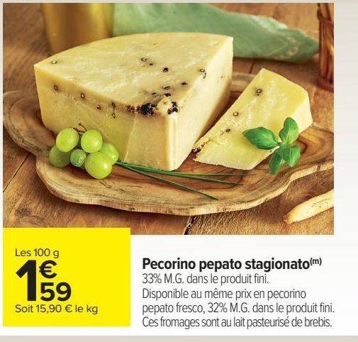 Pecorino pepato stagionato 