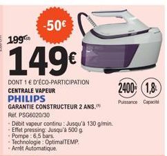 centrale vapeur Philips