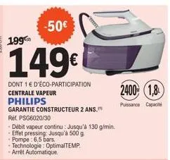 centrale vapeur philips