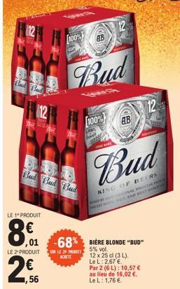 bière blonde Budweiser