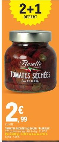 tomates séchées Florelli