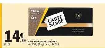 café carte noire