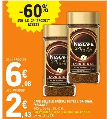 café soluble nescafé