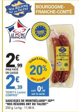 saucisses E.Leclerc