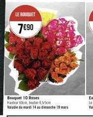 LE BOUQUET  7€90 