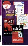 2 LIVRES ACHETÉS - PUZZLE OFFERT  A PARTIR DE  4€  L'UNITE  JEAN-CHRISTOPHE  Les Promises  NOUVEAUTÉ  PUZZLE333  A LA RECHERCHE DE LA PIÈCE MANQUANTE  15 PÈCES  m  Mon cahier effaçable LES NOMBRES  22 offre sur Géant Casino