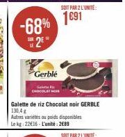 chocolat noir Gerblé