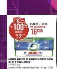 lessive liquide Ariel