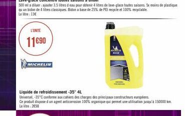 liquide de refroidissement Michelin