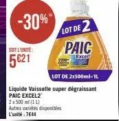 liquide vaisselle paic