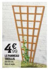 4€  LE PANNEAU TREILLIS 60x105 cm Bois et sapin 