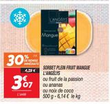 Sorbet plein fruit mangue l´angelys offre à 3,07€ sur Netto