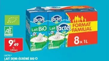 ab  fraka  949  cu  (actel  lait bio  actel  lait (actel familial  format  8x1l 