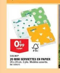 serviettes en papier 