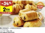 4 croissants + 4 pains au chocolat offre à 2,56€ sur Leader Price